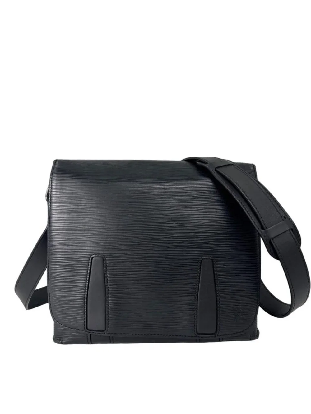 Louis Vuitton Epi Harrington Messenger PM Shoulder Bag Black